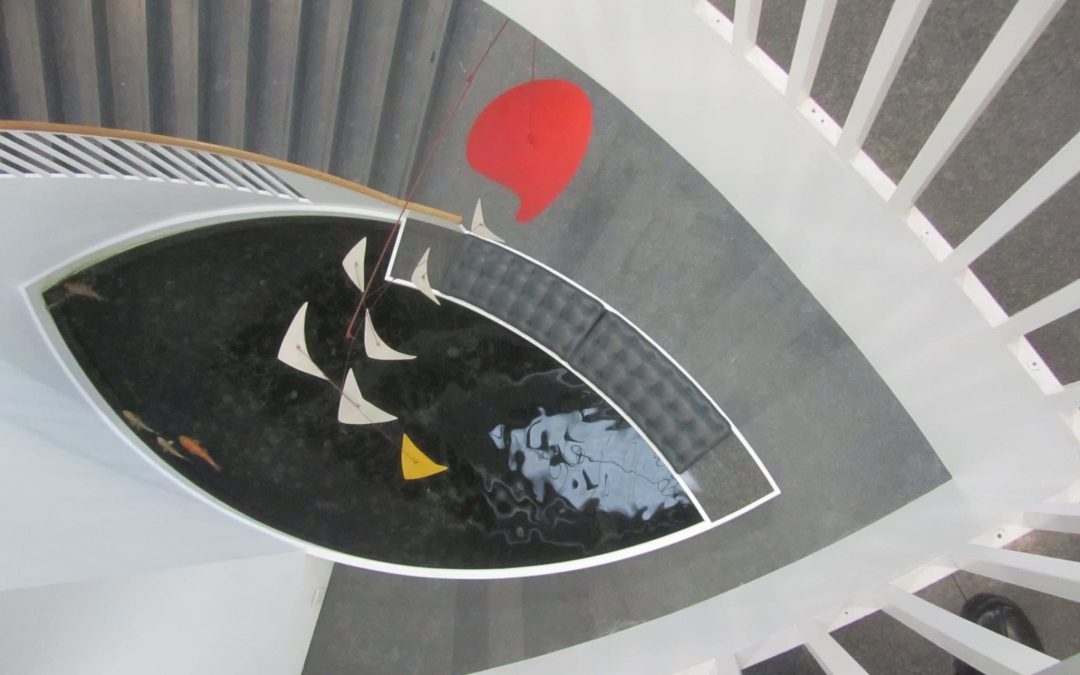 Calder in the Stairwell at MCA, photography