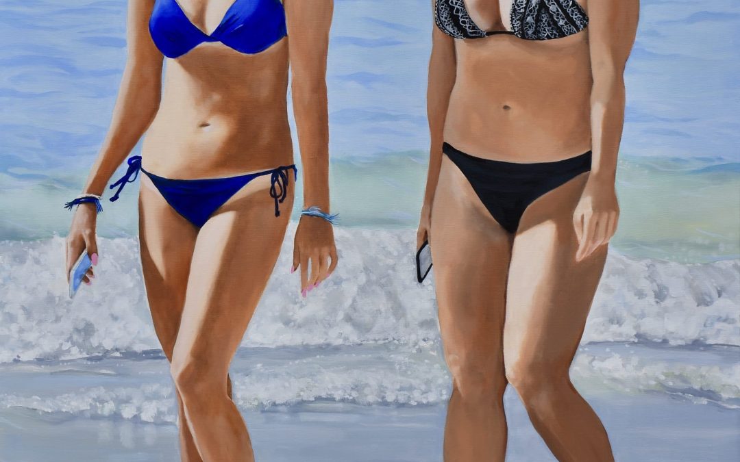 Just Walk, oil on canvas, 48″ x 36″ x 1.5″