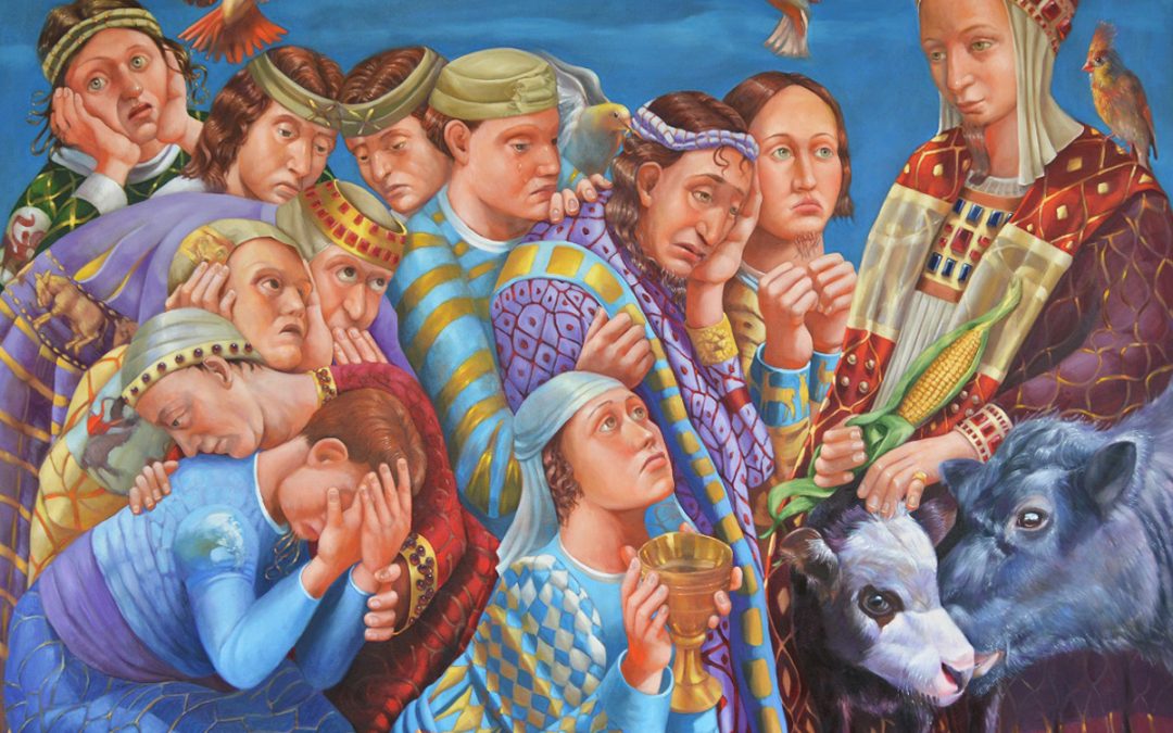Joseph & His Brothers, oil on canvas, 48″ x 60″