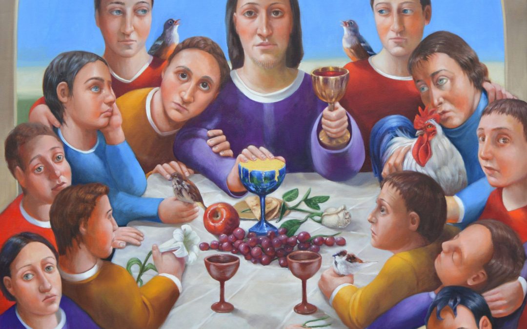 The Last Supper, oil on canvas, 48″ x 48″