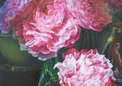 Peonies and Brass