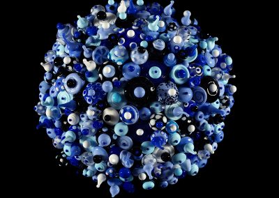 Triptych Blue